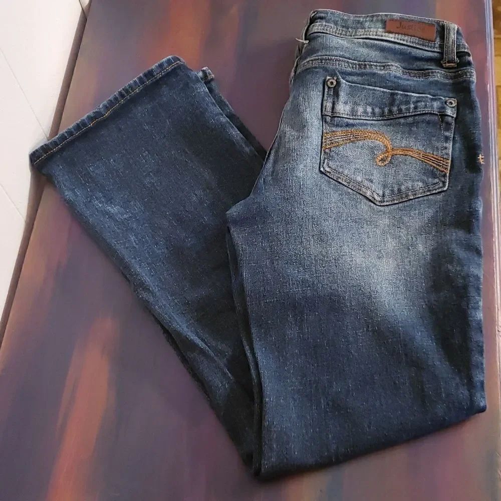 EUC Justice Girls Jeans Sz 10 1/2